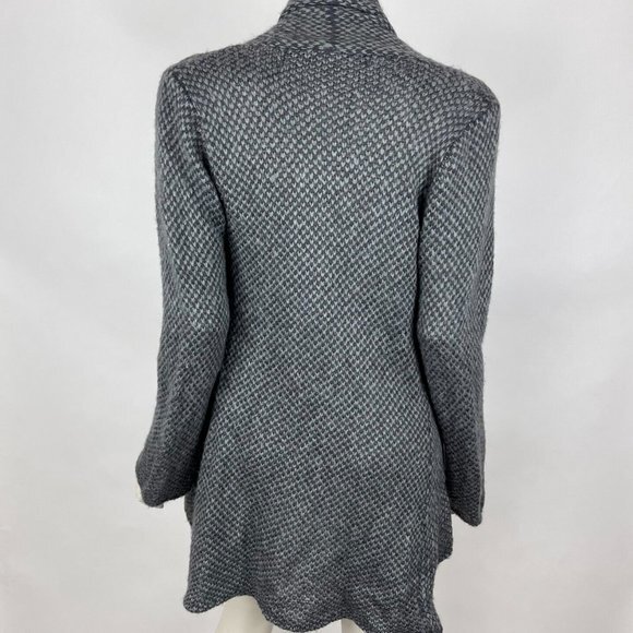 Wooden Ships Wool‎ Blend Cardigan Long Sleeve Open front Sweater Gray Women M L - Picture 1 of 11